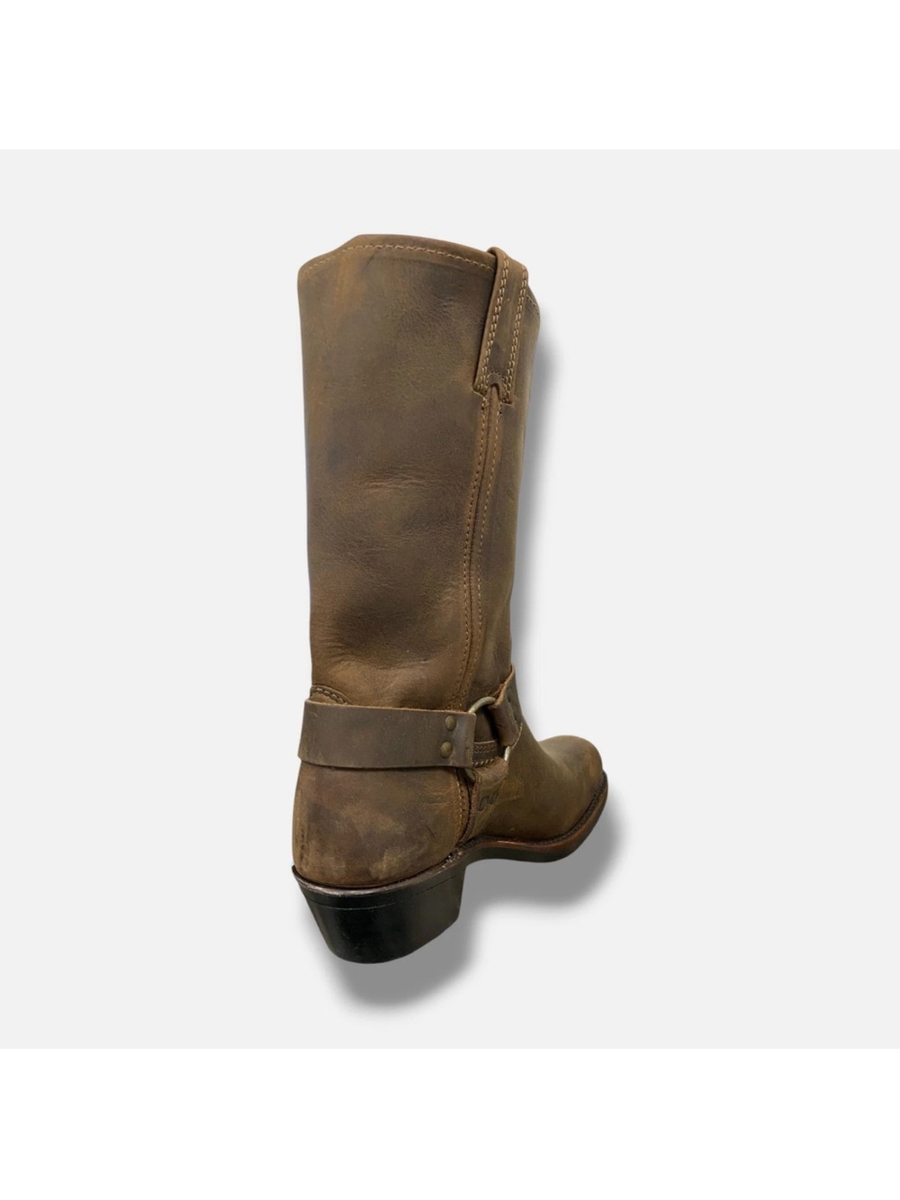 Frye harness boots moto brown new women’s 10 - Picture 3 of 4